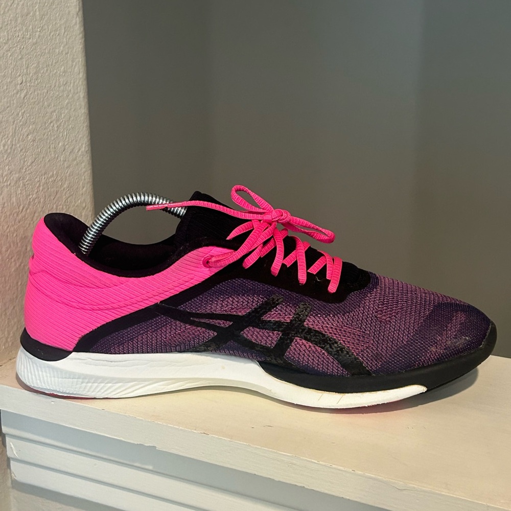 ASICS FUZEX RUSH PINK BLACK SNEAKERS RUNNING WALKING ATHLETIC WOMENS SZ 11.5 - Picture 5 of 9